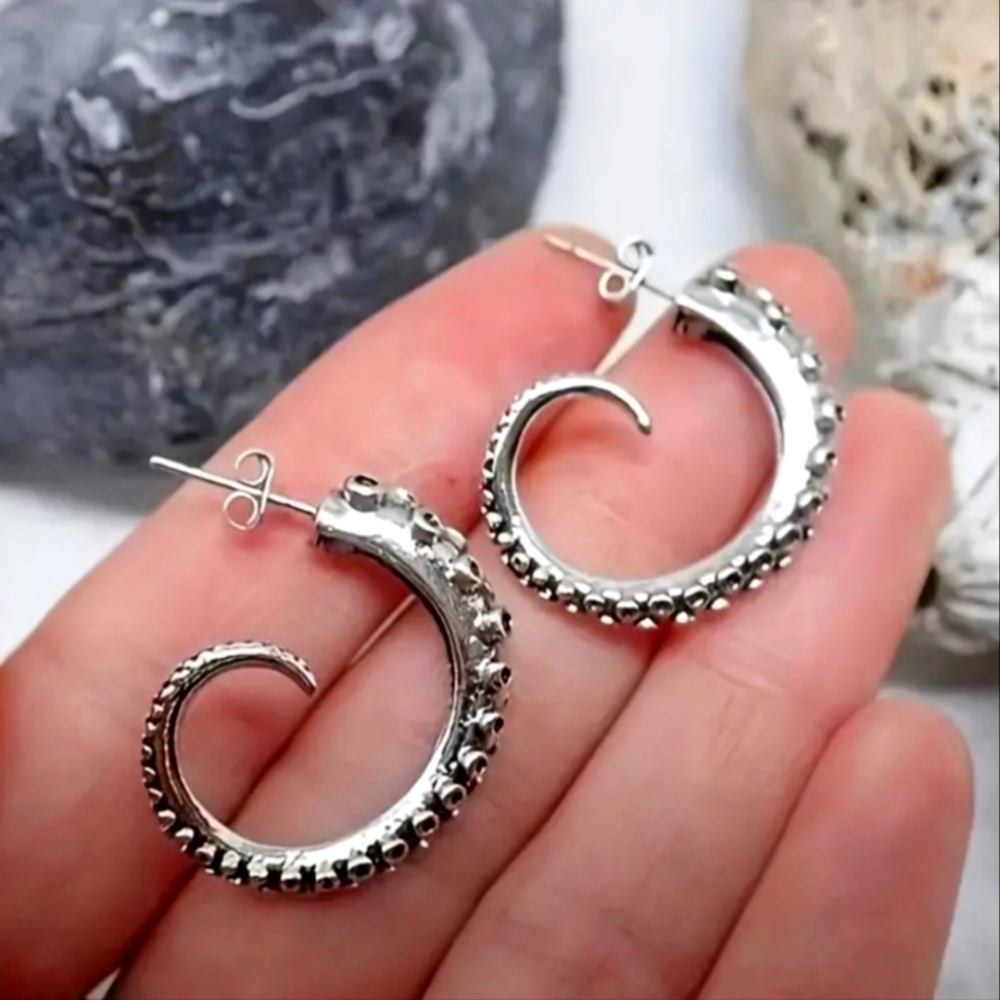 Octopus Tentacle Earrings